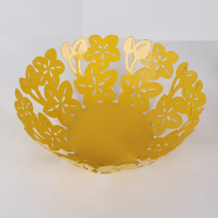 4 Pks Floral Fruit Tray Plate