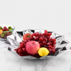 6 Pks Stainless Steel Diamond Shape Fruit Plate