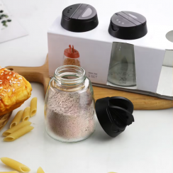 10 Sets 3 Pieces Glass Seasoning Spice Jar And Shaker Bottle Set